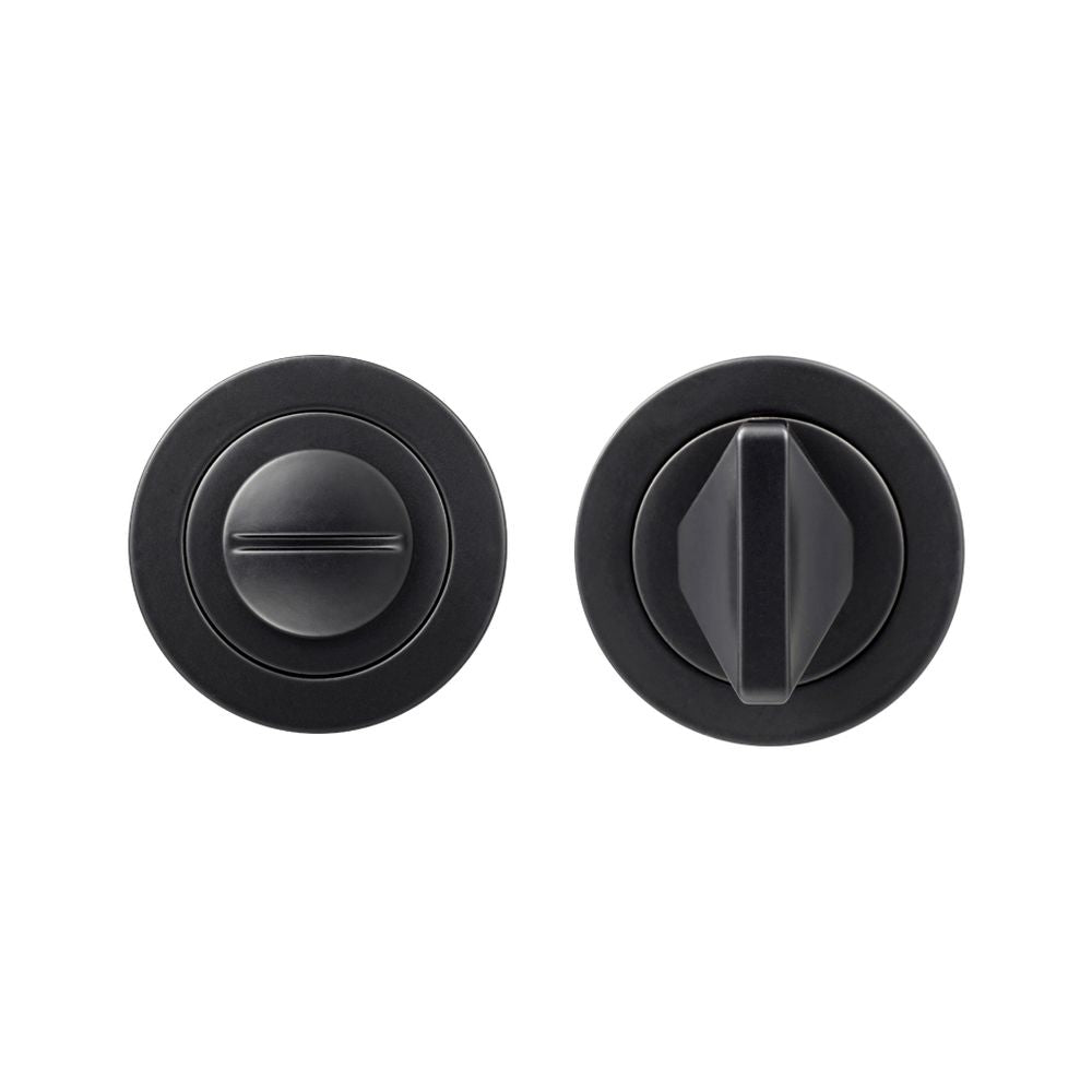 High quality image of the Rosso Maniglie - Turn & Release - Powder Coat Black | Sku. rm004pcb | available to order from Trade Door Handles.
