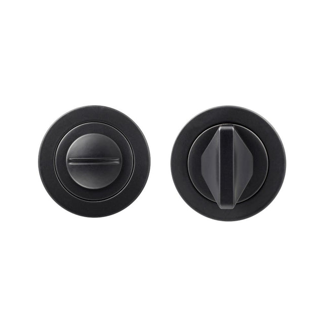 High quality image of the Rosso Maniglie - Turn & Release - Powder Coat Black | Sku. rm004pcb | available to order from Trade Door Handles.