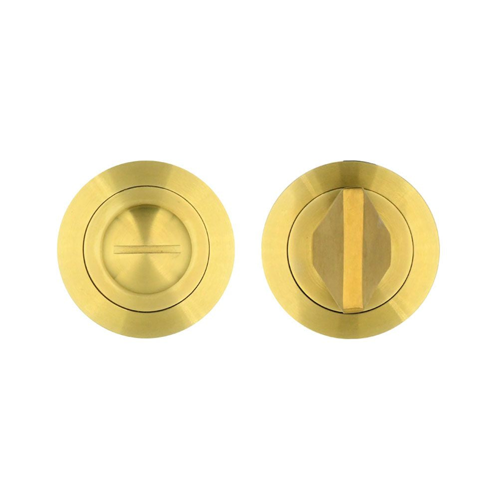 High quality image of the Rosso Maniglie - Turn and Release - Satin Brass | Sku. rm004sb | available to order from Trade Door Handles.