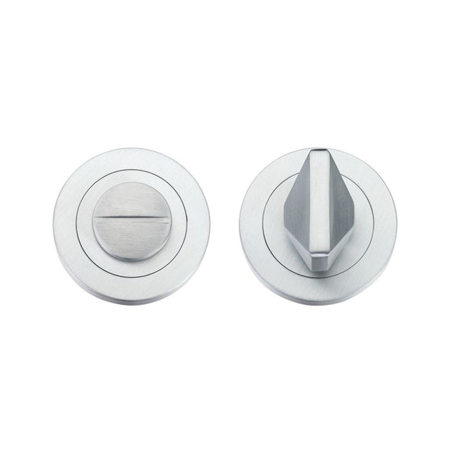 High quality image of the Rosso Maniglie - Turn & Release - Satin Chrome | Sku. rm004sc | available to order from Trade Door Handles.