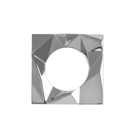 High quality image of the Rosso Maniglie - Spare Frattura Square Rose Pack - Polished Chrome | Sku. rmsqsr03-cp | available to order from Trade Door Handles.