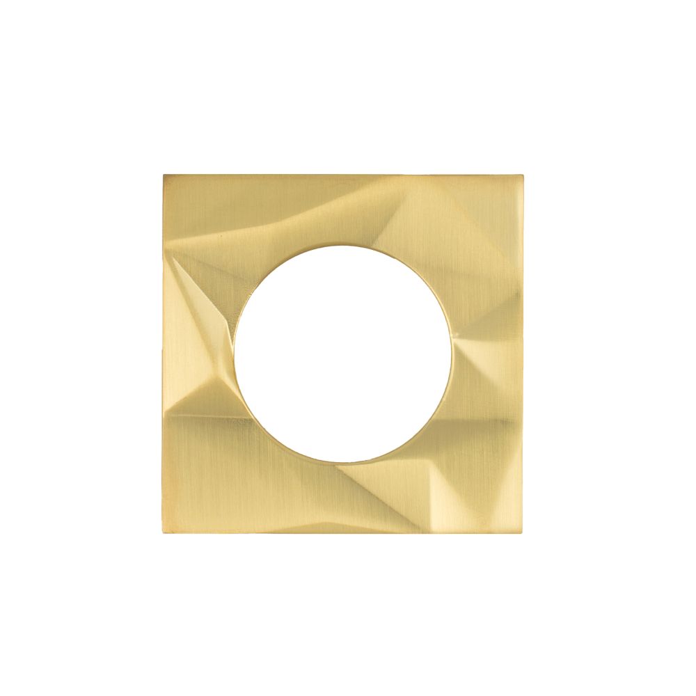 High quality image of the Rosso Maniglie - Spare Frattura Square Rose Pack - Satin Brass | Sku. RMSQSR03-SB | available to order from Trade Door Handles.