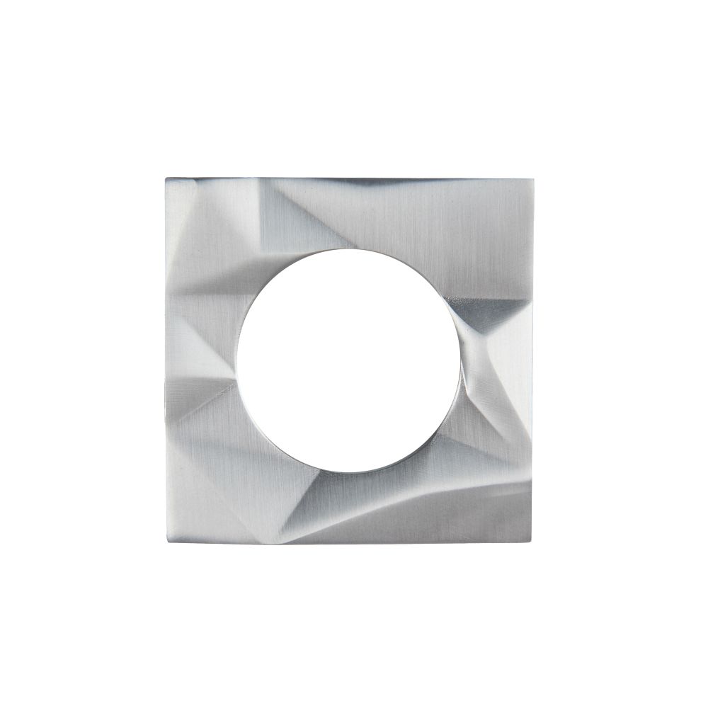 High quality image of the Rosso Maniglie - Spare Frattura Square Rose Pack - Satin Chrome | Sku. rmsqsr03-sc | available to order from Trade Door Handles.