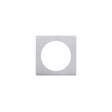 High quality image of the Rosso Maniglie - Spare square rose for Rosso Turn & Release / Esc Pack (1 pair) - Satin Chrome | Sku. rmsqsrtsc | available to order from Trade Door Handles.