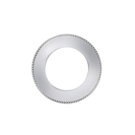 High quality image of the Rosso Maniglie - Spare Tempo Round Rose (Single) - Polished Chrome | Sku. rmsr01-cp | available to order from Trade Door Handles.