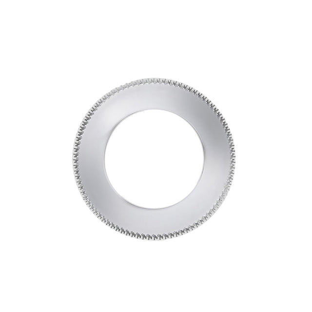 High quality image of the Rosso Maniglie - Spare Tempo Round Rose (Single) - Polished Chrome | Sku. rmsr01-cp | available to order from Trade Door Handles.