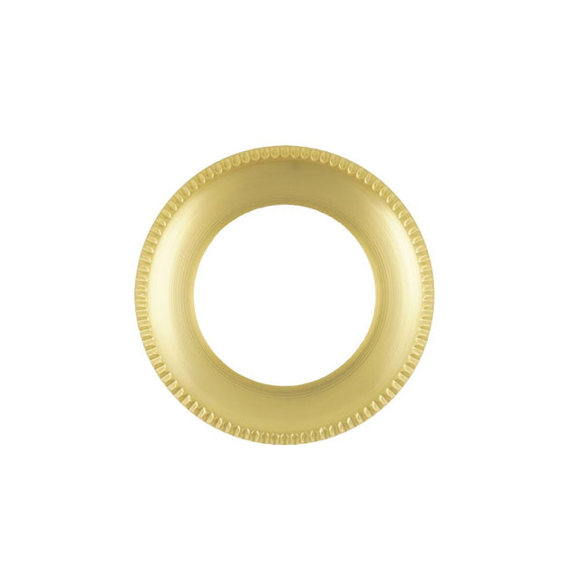 High quality image of the Rosso Maniglie - Spare Tempo Round Rose (Single) - Satin Brass | Sku. rmsr01-sb | available to order from Trade Door Handles.