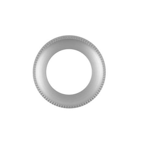 High quality image of the Rosso Maniglie - Spare Tempo Round Rose (Single) - Satin Chrome | Sku. rmsr01-sc | available to order from Trade Door Handles.