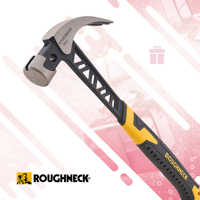 Roughneck Gorilla V-Series Steel Claw Hammer 20oz (567g)