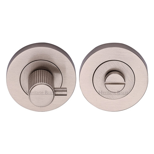 Heritage Brass Linear Turn and Release Satin Nickel Finish
