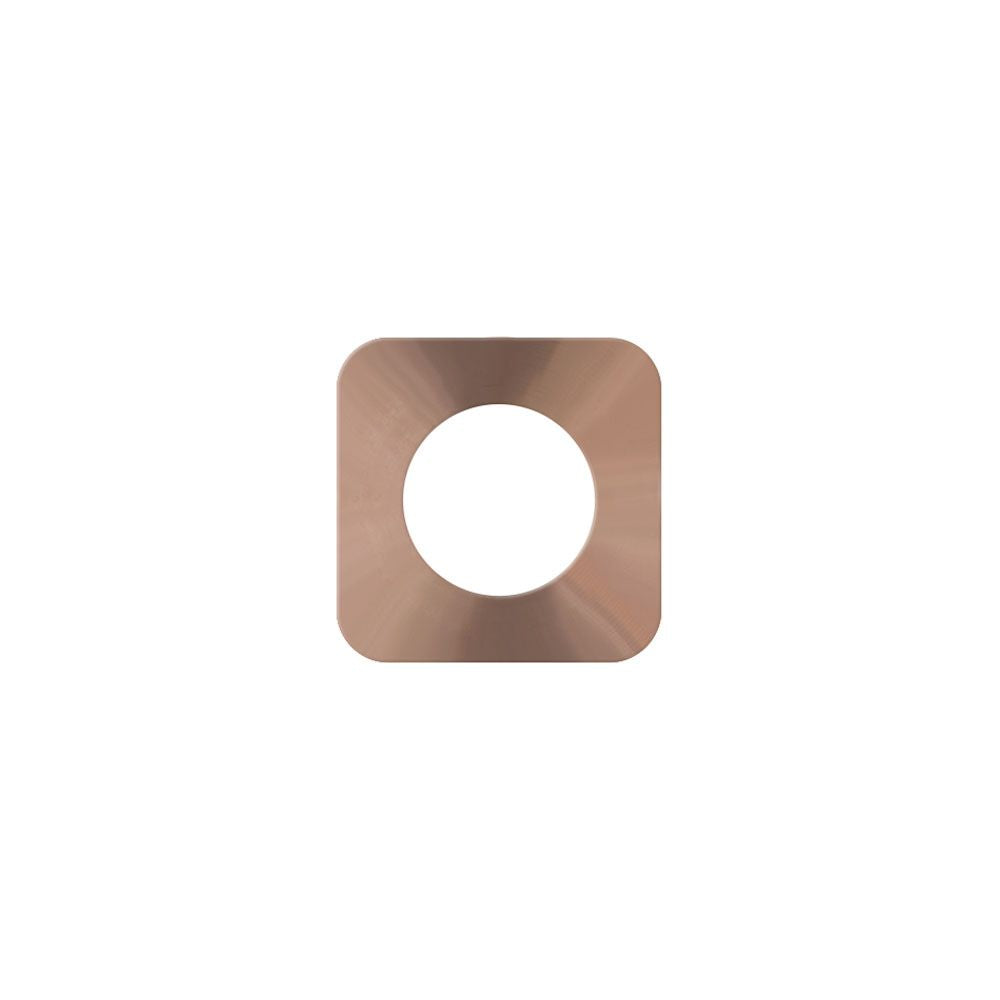 High quality image of the Rosso Tecnica - Squircle Lever Rose Pack - PVD Satin Bronze | Sku. rt-sr-sqr-pvdbz | available to order from Trade Door Handles.