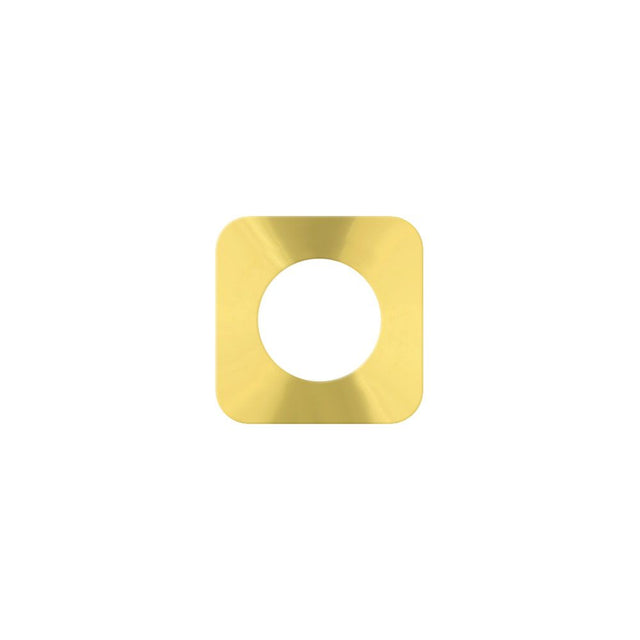 High quality image of the Rosso Tecnica - Squircle Lever Rose Pack - PVD Satin Brass | Sku. rt-sr-sqr-pvdsb | available to order from Trade Door Handles.