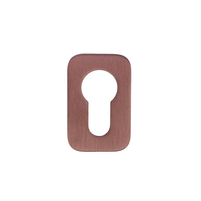 High quality image of the Rosso Tecnica - Euro Profile Escutcheons (Pair) - Rosso Mini Squircle - 50 x 32 x 3 - PVD Satin Bronze | Sku. RT001-MINISQ-PVDBZ | available to order from Trade Door Handles.