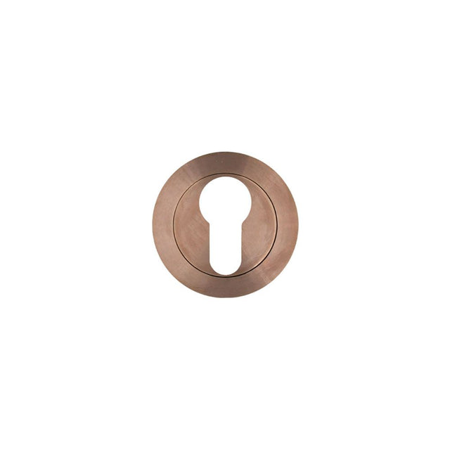 High quality image of the Rosso Tecnica - Euro Profile Escutcheon - Rosso - PVD Satin Bronze | Sku. rt001pvdbz | available to order from Trade Door Handles.