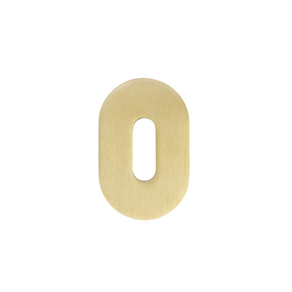 High quality image of the Rosso Tecnica - Standard Profile Escutcheons (Pair) - Rosso Mini - 50 x 32 x 3 - PVD Satin Brass | Sku. RT002-MINI-PVDSB | available to order from Trade Door Handles.