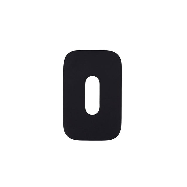 High quality image of the Rosso Tecnica - Standard Profile Escutcheons (Pair) - Rosso Mini Squircle - 50 x 32 x 3 - Powder Coat Black | Sku. RT002-MINISQ-PCB | available to order from Trade Door Handles.