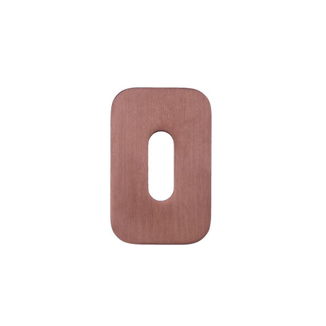 High quality image of the Rosso Tecnica - Standard Profile Escutcheons (Pair) - Rosso Mini Squircle - 50 x 32 x 3 - PVD Satin Bronze | Sku. RT002-MINISQ-PVDBZ | available to order from Trade Door Handles.