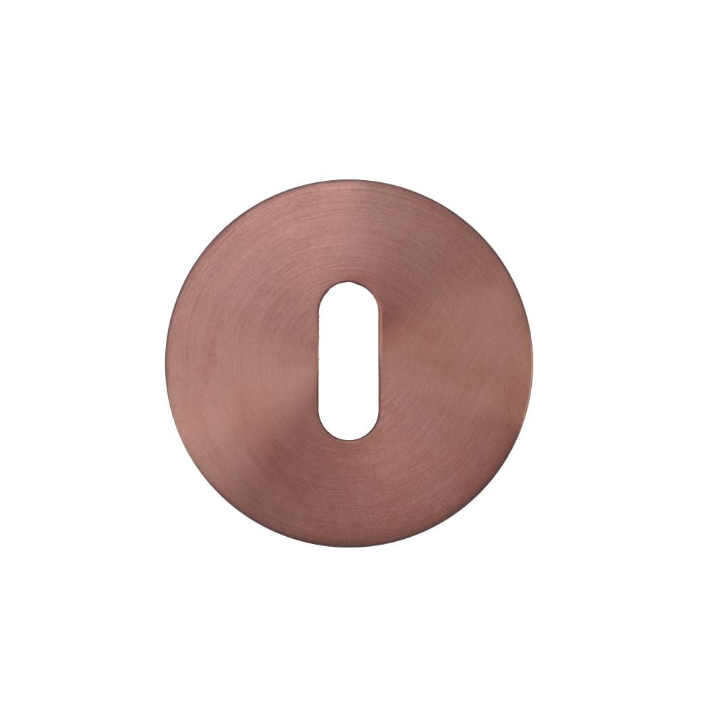 High quality image of the Rosso Tecnica - Standard Profile Escutcheon (Pair) - Rosso Slim - 4mm - PVD Satin Bronze | Sku. RT002-SLIM-PVDBZ | available to order from Trade Door Handles.