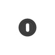 High quality image of the Rosso Tecnica - Standard Profile Escutcheon - Rosso - Powder Coat Black | Sku. rt002pcb | available to order from Trade Door Handles.