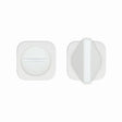 High quality image of the Rosso Tecnica - Turn and Release - Rosso Mini Squircle - Powder Coat White | Sku. RT004-MINISQ-PCW | available to order from Trade Door Handles.