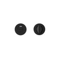 High quality image of the Rosso Tecnica - Turn & Indicator Release - Round Rose - Powder Coated Black | Sku. rt004i-pcb | available to order from Trade Door Handles.