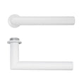 High quality image of the Rosso Tecnica - Lugano Lever on 32mm Round Mini Rose - Powder Coat White | Sku. RT010-MINI-PCW | available to order from Trade Door Handles.