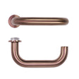 High quality image of the Rosso Tecnica - Maggiore Lever on 32mm Round Mini Rose - PVD Satin Bronze | Sku. RT030-MINI-PVDBZ | available to order from Trade Door Handles.