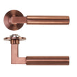 High quality image of the Rosso Tecnica - Garda Lever on 4mm Round Slim Sprung Rose - PVD Satin Bronze | Sku. RT050-SLIM-PVDBZ | available to order from Trade Door Handles.
