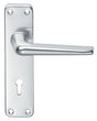 High quality image of Eurospec - Aluminium Lever on Lock Backplate - Satin Anodised Aluminium | Sku. saa21 | Trade Door Handles.