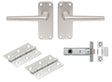 High quality image of Eurospec - Aluminium Lever Latch Door Pack | Sku. saa22-intb | Trade Door Handles.