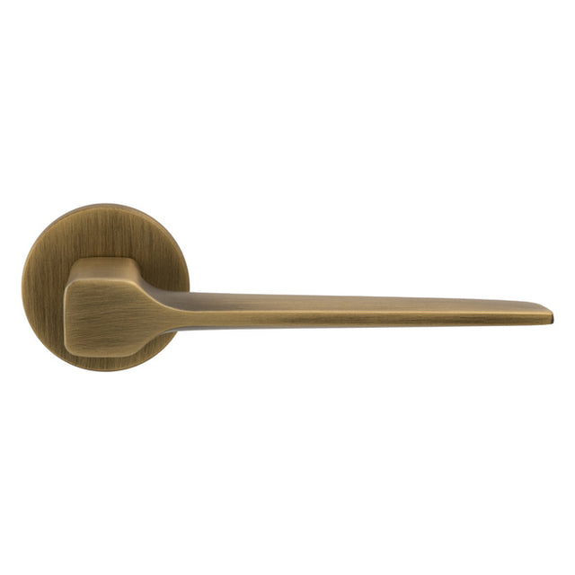 High quality image of Manital - Sonica Lever - Antique Brass | Sku.SC5AB | Trade Door Handles.