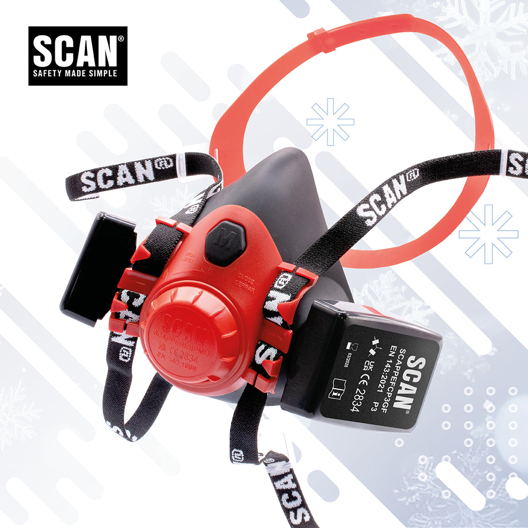 Scan Half Mask Respirator with P3 Filter Cartridges