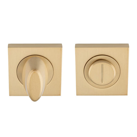 Serozzetta Accessories Satin Brass / Turn & Release Serozzetta - Square Thumbturn and Release-Satin Brass-51mm x 51mm