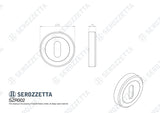 Serozzetta Door Furniture Polished Chrome / Mortice Key Profile Escutcheons Serozzetta - Standard Lock Profile Escutcheon Polished Chrome