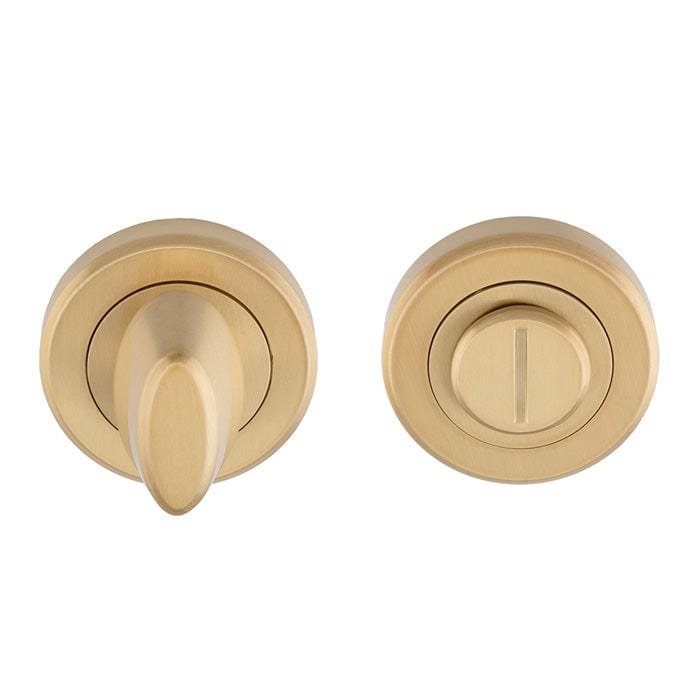 Serozzetta Accessories Satin Brass / Turn & Release Serozzetta - Thumbturn and Release on Rose - Satin Brass-50mm Dia. Rose-Boxed