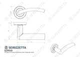 Serozzetta Door Furniture Polished Chrome / Round Rose Serozzetta - Trenta Lever on Rose Polished Chrome