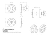 Serozzetta Door Furniture Polished Chrome / No Serozzetta - Turn and Release - Polished Chrome