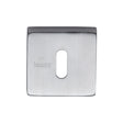 Sorrento Door Furniture Satin Chrome / Mortice Key Profile Escutcheons Sorrento - Concealed Square Keyhole Escutcheon Satin Chrome Finish