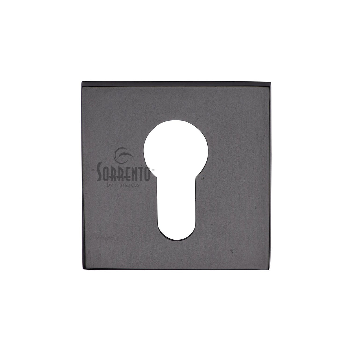 Sorrento Door Furniture Matt Black / Mortice Key Profile Escutcheons Sorrento - Cylinder Escutcheon Square Matt Black