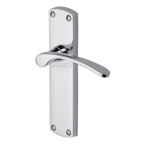 Sorrento Door Furniture Polished Chrome / Latch Handles Sorrento - Door Handle Lever Latch Luca Design Polished Chrome Finish