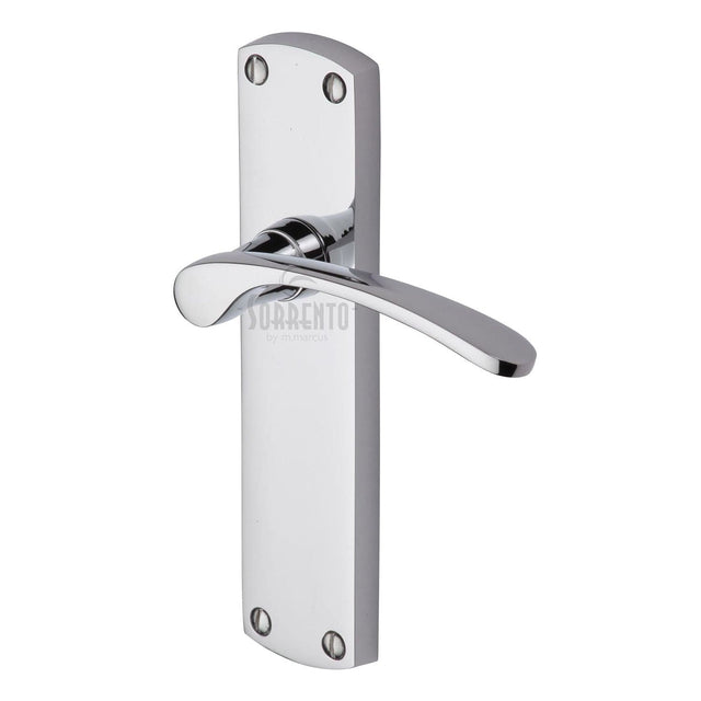 Sorrento Door Furniture Polished Chrome / Latch Handles Sorrento - Door Handle Lever Latch Luca Design Polished Chrome Finish