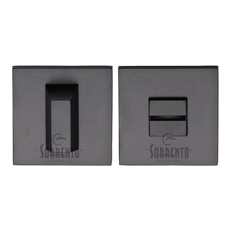 Sorrento Door Furniture Matt Black / No Sorrento - Turn & Release 5mm Square Matt Black