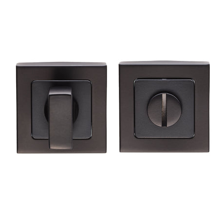 High quality image of Eurospec - Square Thumbturn and Release - Matt Black | Sku. sst1415mb | Trade Door Handles.