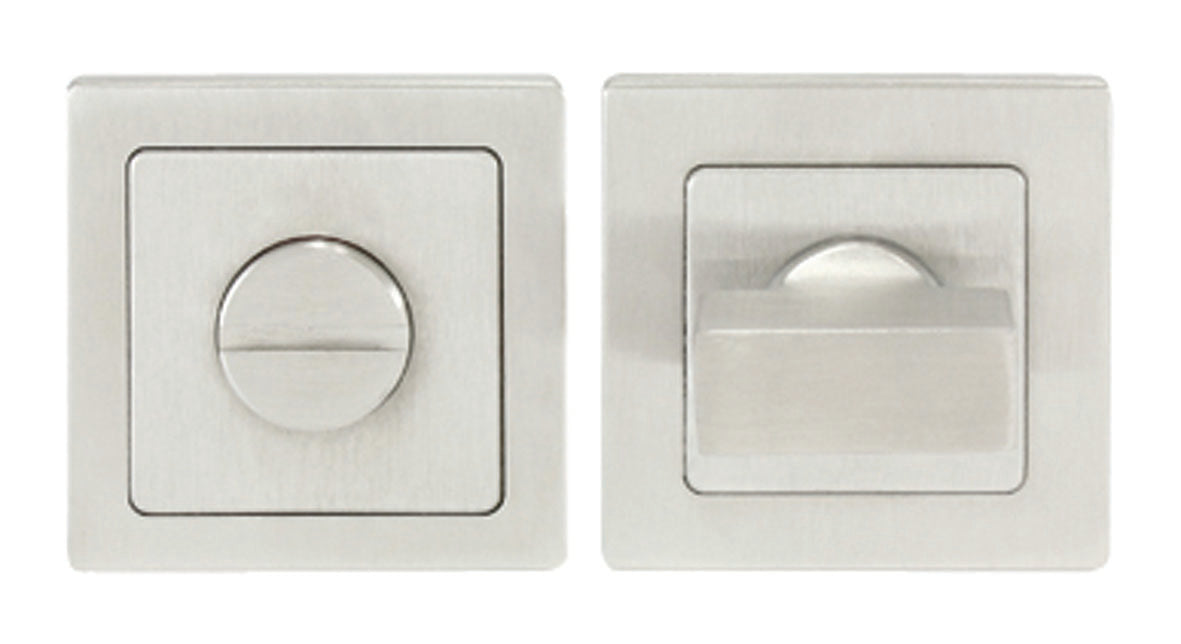 High quality image of Eurospec - Square Thumbturn and Release - Satin Stainless Steel | Sku. sst1415sss | Trade Door Handles.