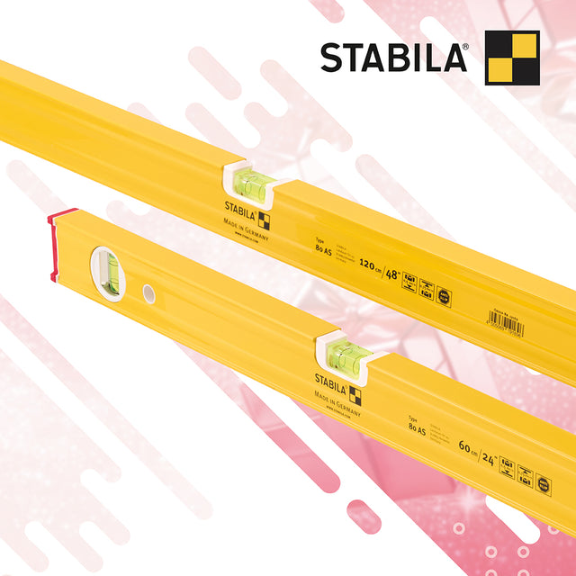 Stabila 80 AS Spirit Level Twin Pack - 120cm & 60cm
