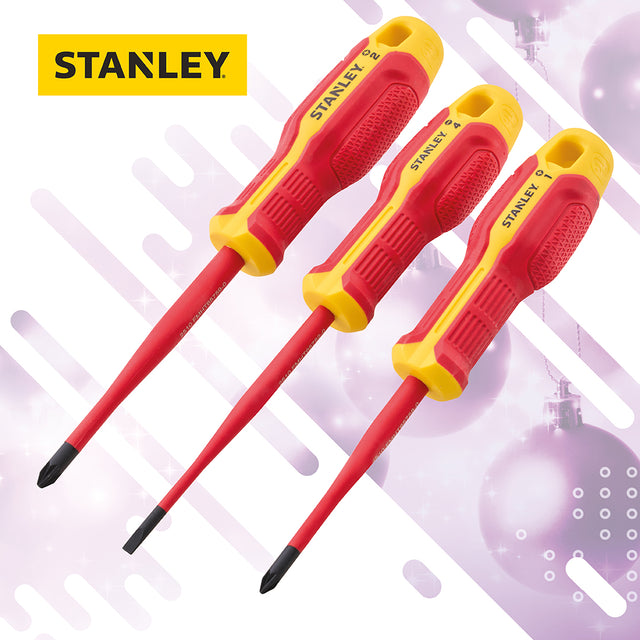 Stanley FatMax 3 Piece VDE Insulated Screwdriver Set