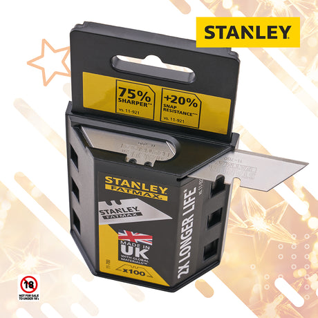 Stanley FatMax Utility Knife Blades in Dispenser - Pack of 100