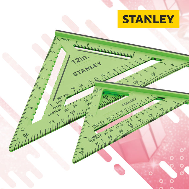 Stanley Hi-Vis Rafter Square Twin Pack 7in & 12in