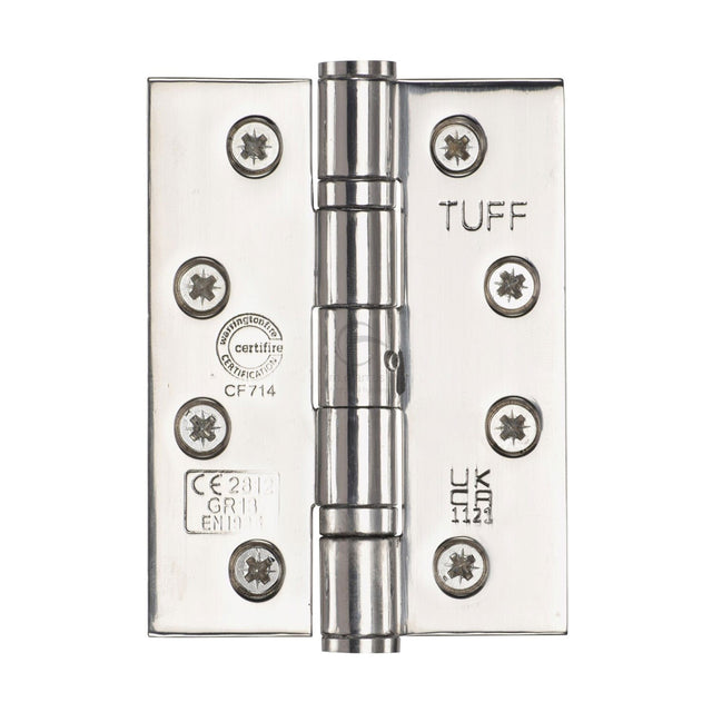 Steel Line Door Furniture Polished Steel Steel Line - Stainless Steel Line Hinge SS-4X3 - Polished Steel