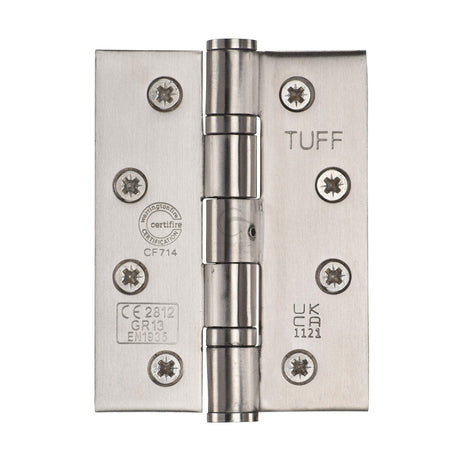Steel Line Door Furniture Satin Steel Steel Line - Stainless Steel Line Hinge SS-4X3 - Satin Steel